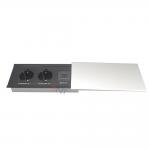 EU Power Slide Open Hidden Into Desk Mount Socket Box With USB Charger for sale