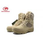 Suede Leather  Waterproof Hunting Boots , Knee High Lace Up Mens Camouflage Winter Boots for sale