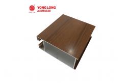 China Building Materials Wood Grain 6063 T5 Aluminium Windows Profile I Beam supplier