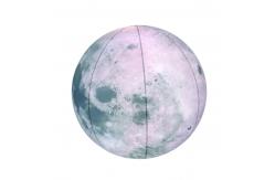 China Round Advertising Helium Balloon LED Inflatable Giant Moon Balloon supplier