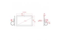China High Definition RK3399 21 Inch Android Tablet / All In One Touch Screen Computer supplier