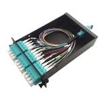 Cold Rolled MPO-LC 0.9mm 24 Port OM3 Mpo Patch Panel for sale