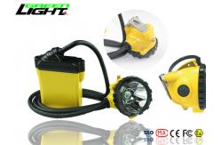 China 25000 Lux Brightness Miners Helmet Lamp Aluminum Lighting Cup Material Cree Source supplier