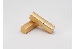 China Matte Gold Empty Lip Scrub Containers , Custom Lip Balm Tubes supplier