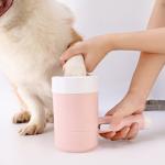 Pink Dog Foot Washer Silicone Puppy Paw Cleaner Automatic Dog Paw Cleaner for sale