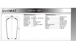 China W0100950195 Firestone Contitech 720N  Air Spring Auto pats 9008 Bus Air Suspension supplier