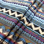 370gsm Home Deco Geometric Print Cotton Fabric 10s 20 Shuttle for sale