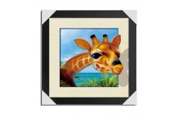 China Custom Posters 3 Dimensional Pictures 40x40 Cm Giraffe Large Size supplier