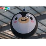 Customized 1.5m 5ft Inflatable Lighting Decoration Penguin Balloon