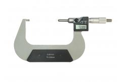 China 75-100mm Blade Micrometer with Hardened and Ground Spindle for Durable Measurements supplier