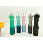 Wood Gradient Color Salt And Pepper Grinder Manual Grinder Bottle for sale