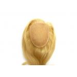 OEM Straight Golden 100% Remy Virgin Hair Wig With A Fringe No Tangle for sale