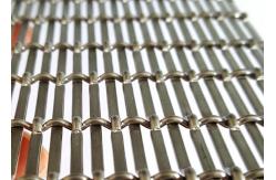 China Architectural Aluminum Flat Wire Mesh For Exterior Building Metal Facade supplier