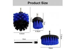 China M14 Shaft 4 Piece Power Scrub Drill Brush Set Medium Hardness 3.5in supplier