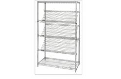 China Slanted Display Angled Metal Shelf Easier For Customer to See & Access Items supplier