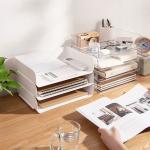 Household Stackable Plastic Desk Organizer Drawers For Office