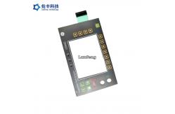 China Embossing Switch Waterproof Membrane Keypad LED Backlight LCD Window supplier