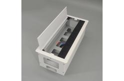 China Rectangular Management Grommet Wire Boxes For Computer Table supplier