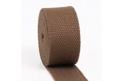 China Red Brown Polyester Cotton Ribbon Tape For Bags And Suitcases Handle supplier