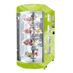 Automated Rose Fresh Flower Vending Locker Machine Self Service Transparent Window for sale