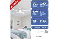 China 230V Plywood Blade LED Ceiling Fan With 6 Speeds Remote Control supplier