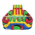 Round Inflatable Obstacle Challenges Course / Inflatable Party Games For Kids for sale