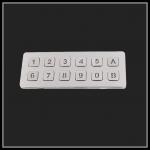 LED Backlight IP65 Double Row Stainless Steel Keypad For Information Kiosk