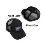 Six Panel Patch Soft Mesh Trucker Hat With Plat Front Embroidery