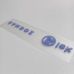 3D Numbers Letter Name Silicone Heat Transfer Logo Custom Eco Friendly