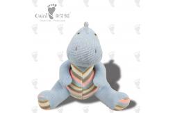 China Child Friendly Soft Plush Toy Stuffed Grey Dinosaur Plush 28 X 32cm supplier