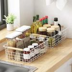 Pantry Welded Collapsible Wire Mesh Basket PVC Coated Save Small Items