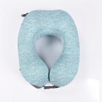 Blue Color Memory Foam Baby Pillow Flat Head Foam Travel Pillow For Airplane for sale