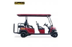 China Safe & Strong Electric Golf Cart 4 front Seats & 2 back seats 5KW Motor 48V Lithium Battery carried CURTIS AC Control System48V/400A supplier