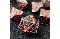 China Sword Metal RPG Dice Hand Polished Cruzu Dungeon And Long DND# supplier