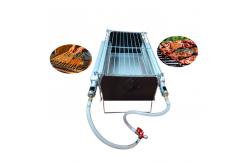 China 2PCS Burner Infrared Gas BBQ Grill Camping Smokeless Portable Foldable supplier