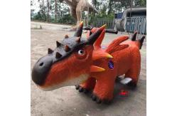 China Remote Control Animatronic Dinosaur Ride Windproof For Theme Park supplier