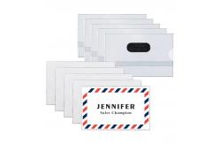 China Magnetic Transparent Plastic Security ID Card Holders For Office ODM supplier