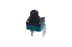China RV97P6N0 Knurled Shaft Rotary Electrical Potentiometer For Precise Control Accuracy supplier