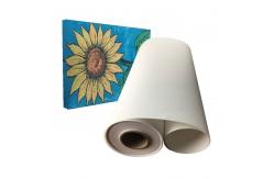 China Waterproof Pigment And Dye Ink PolyCotton Roll Matt Inkjet Printing Canvas 420gsm supplier