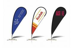 China Popular Business Beach Flag Custom Flags Easy Install Exhibition For Advertising supplier