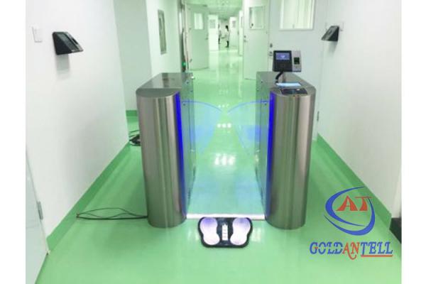 Digital Screen SS304 Flap Gate Barrier Anti Static Turnstile Tester System