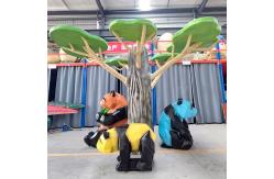 China Waterproof Realistic Animal Model Customized Animatronic Panda Model supplier