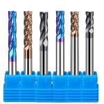 Polished Hrc55 20mm Tungsten Carbide 6mm End Mill 4 Flute Cnc Bits 6mm for sale