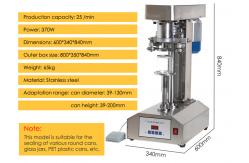China 55kg Automatic Can Sealer supplier