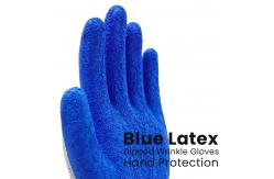 China Cut Resistant Latex Safety Gloves Breathable Wrinkle Crinkle Latex Protection Gloves supplier