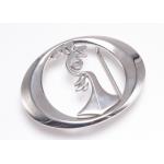 Newest Design Western Style Cowboy Custom Letter Metal Belt Buckles With Silver Finish