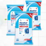 China 10 Pcs Alcohol Disinfectant Wipes Antibacterial Cleaning Wipes For Coronavirus Protection manufacturer