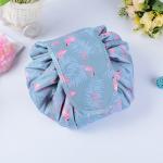Multi Function Colorful Printing Lazy Drawstring Cosmetic Bag