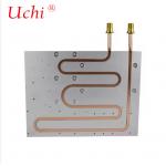 China Customized Liquid Cold Plate CNC Machined Epoxy Filled Burial Flat Tube Water Cooling Plate for sale