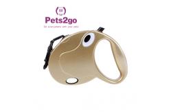 China Led Lighting 380g Double Handle Retractable Dog Harness supplier